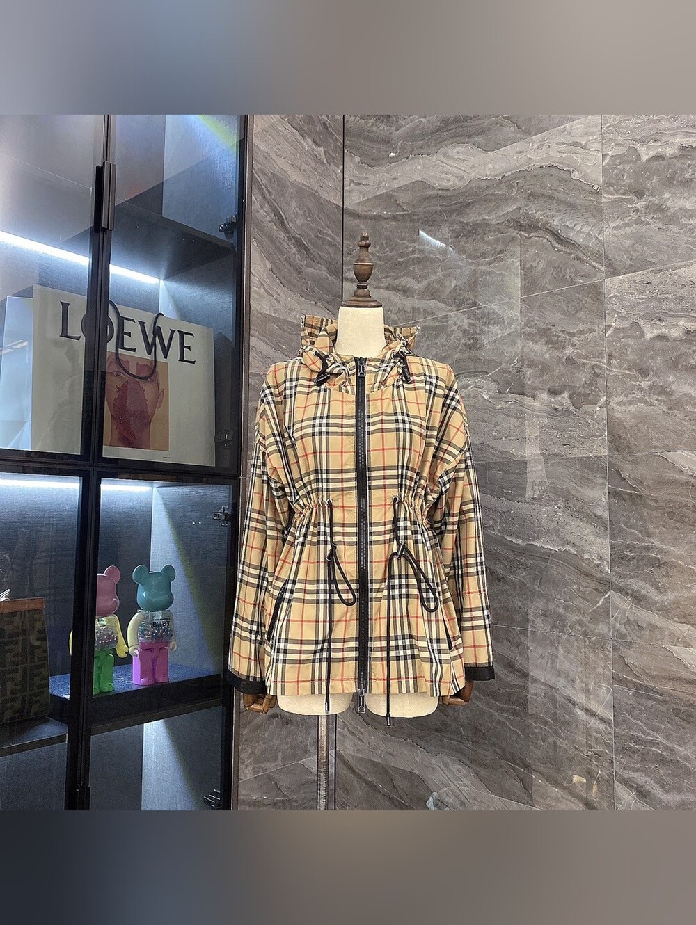 Burberry Vintage Check Windbreaker Hooded Jacket